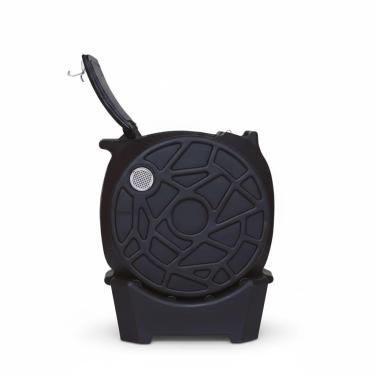 Imagem de Composteira Rotativa, Polietileno Reciclado, 55 Litros, 39x44x56cm, Preta com Vedamento em Borracha