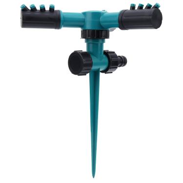 Imagem de AUNMAS Aspersor de água de Jardim Aspersor de Gramado Giratório de 360 ​​graus Com 12 Bicos, de Irrigação de Liga de Zinco ABS para Grande Cobertura, Plantas Altas e Irrigação de Quintal