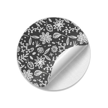 Imagem de Ladrilho Decorativo de Cerâmica Monocromático Com Estampa Floral