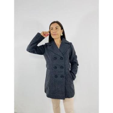 Imagem de Casaco Feminino Sobretudo Lã Batida Facinelli-Feminino
