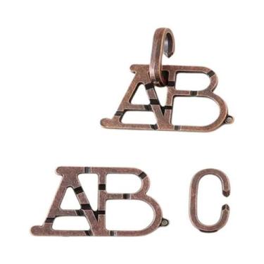 Imagem de Quebra-Cabeça Clássico De Metal Em Liga De 36 Peças IQ Puzzle Para Cri