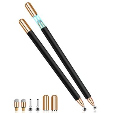 Imagem de Caneta Stylus (2 peças), caneta Stylus para tela sensível ao toque, sensibilidade universal de alta precisão, caneta Stylus para iPad, iPhone, Android, Galaxy Microsoft, Chromebook Tablet, compatível