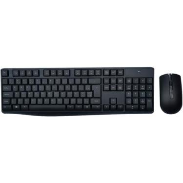 Imagem de Kit Teclado e Mouse sem Fio Multi 2.4GHz USB Multi Preto -TC269