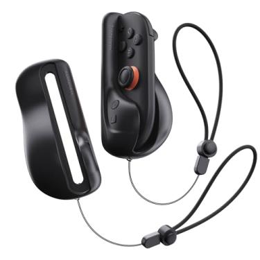 Imagem de TRANSNOVO Mouse Grip for Nintendo Switch 2 Joy Con(2025), 2-Pack Ergonomic Snap-On Controller Mouse Holder with Hand Straps, C & Home Buttons, Smooth-Glide Stand for FPS & Shooter Games (Black)