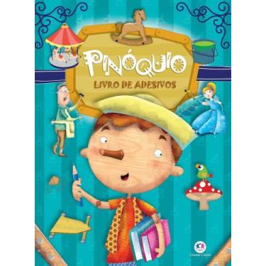 Imagem de Pinóquio livro de adesivos - capa azul - Ciranda Cultural, 3