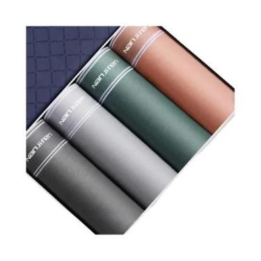 Imagem de Shorts Boxer Sexy De Algodão Masculino 4 Peças Roupa Íntima Masculina 