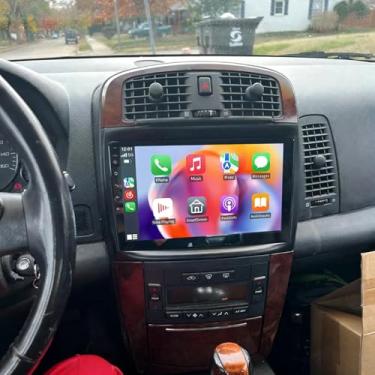Imagem de Loddery- [2G+32G] 10" Android 13 Estéreo de carro para Cadillac CTS 2003 2004 2005 2006 2007 Cadillac SRX 2004-2008 com Carplay sem fio/Android Auto Radio Double D