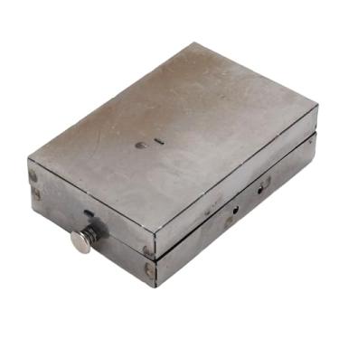 Imagem de Lanterna de vela de bolso dobrável, ferro retrô multifuncional portátil com para-brisas de vidro para acampamento ao ar livre, emergência, decoração de casa