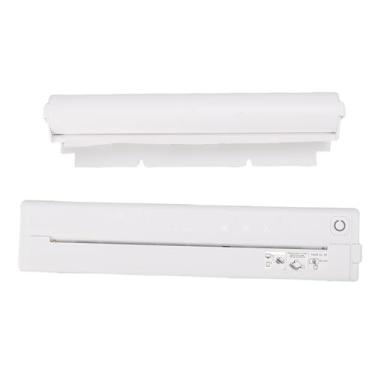 Imagem de Cryfokt Impressora Portátil de Viagem Sem Tinta, Impressora Sem Fio 5.4, Resolução de 300 DPI, Térmica de 8,5 X 11 Polegadas, Bateria Recarregável de 2.000 MAh (Branco)