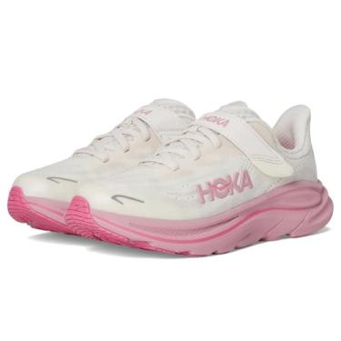 Imagem de HOKA Tênis infantil unissex Clifton 10 (criança pequena), Rosa creme/rosa seca, 13 Little Kid