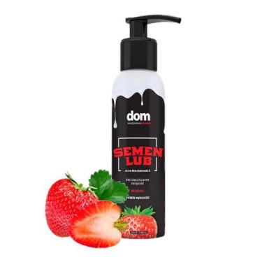 Imagem de Semen Lub Morango - Gel Lubrificante Beijável para Prazer - DOM