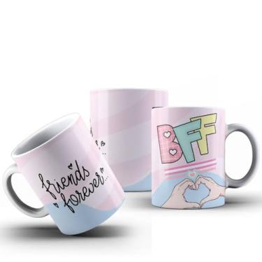 Imagem de Caneca Amizade Amigas Best Friends Bff Porcelana 325ml
