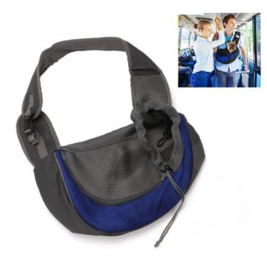 Imagem de Bolsa Canguru Cachorro Gato Cao Pet Carregador Mochila Pequeno Porte O