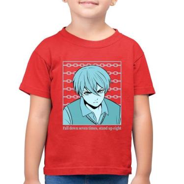 Imagem de Camiseta Algodão Infantil Fall Down Seven Times, Stand Up Eight - Foca