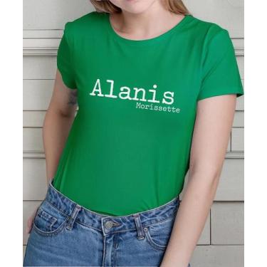 Imagem de Camisa Camiseta Adulto Masculina Feminina Algodão Alanis Morisset te C
