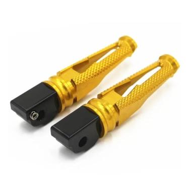 Imagem de Anti-derrapante Pedal De Apoio Para Os Pés Traseiro Para S1000RR S1000R S1000XR HP4 Pé Do Passageiro Atrás Descanso Para(Ouro)