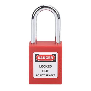 Imagem de Generic Cadeado de Viga de Aço Antiderrapante Com Etiqueta Gravável para Bloqueio de Isolamento e Gerenciamento de Desligamento Com 2 Chaves para Gerenciamento Corporativo