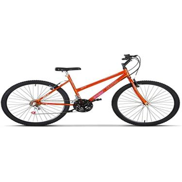Imagem de Bicicleta de Passeio Ultra Bikes Esporte Chrome Line Aro 26 Reforçada Freio V-Brake – 18 Marchas Laranja Orange