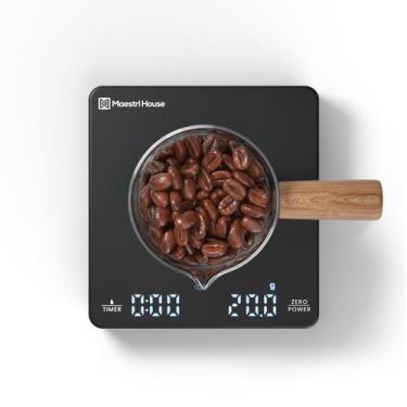 Imagem de Balança de café Maestri House Mini com temporizador 2kg/0,1g recarregá