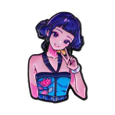 Imagem de Broche De Esmalte De Anime De Fantasia De Menina Fofa, Distintivo Para