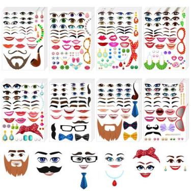 Imagem de Adesivos Tenceur Mouth Clown Human Face DIY Crafts 48 folhas