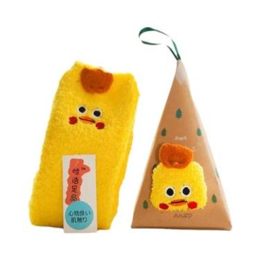 Imagem de Meias De Natal Térmicas Femininas De Veludo Macio E Peludo, Quentes E 