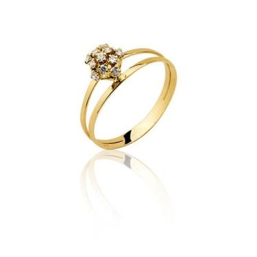 Imagem de Anel  Aro Duplo 15 Anos Debutante Ouro 18k A8 - MAEHLER Arte Em Joias,