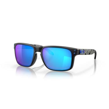 Imagem de Óculos de Sol Oakley Polarizado Holbrook 0OO9102 9102H0 Tam 55 / Preto Fosco - Lentes Prizm Sapphr Irid Polar