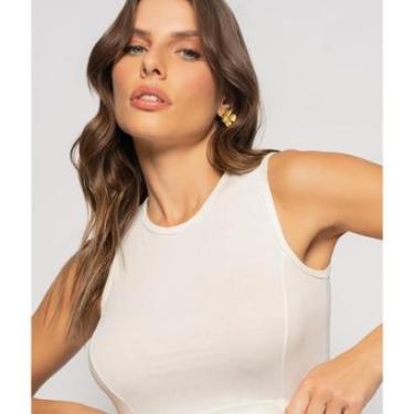 Imagem de Cropped Salvatore Fashion Regata Recorte Malha Feminino-Feminino