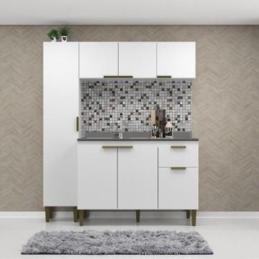 Imagem de Cozinha Modulada 3 Peças sem Pia Iara J Carvalho, Branco
