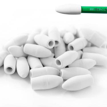 Imagem de Borracha Escolar Branca Ponteira Kit 03 Borrachas