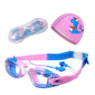 Imagem de Kit Óculos e Touca de Natação Infantil Hero Band Coleção Cores, Rosa h