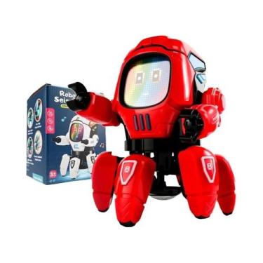 Imagem de Robô Dançante LED Para Crianças Com 6 Garras, Brinquedo Educativo Para