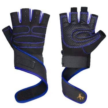 Imagem de Luva Fitiness Bike Gold Sports Air Pro com Munhequeira - Gel anti derrapante-Unissex