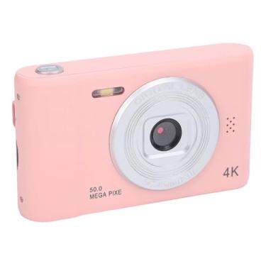 Imagem de Câmera Digital XZY 50MP 4K – Zoom 8x | Tela 2,4” | Recarregável USB-C (Rosa)
