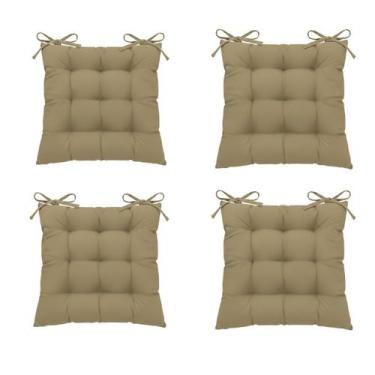 Imagem de KIT 4 Assentos Almofadas Futon Cadeira Grande Cheia Decorativa Sofá Po