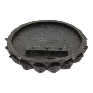 Imagem de Incensário Redondo 8cm 3 Varetas Universal Preto Resina