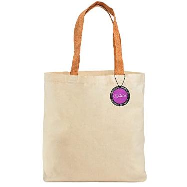 Imagem de Sacola Ecobag em Algodão 45x40cm Málaga TopGet (Natural)