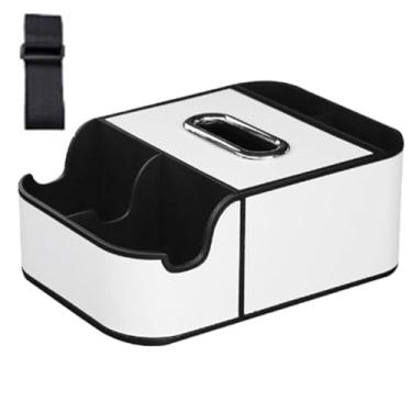 Imagem de Organizador de apoio de braço para interno | Organizador de armazenamento de pequeno | 2 suportes de copo para bebidas, caixa de apoio de braço para , bandeja de suporte de copo de