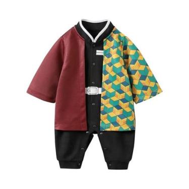 Imagem de Macacão De Cosplay De Desenho Animado Para Bebê Menino, Manga Longa, 0