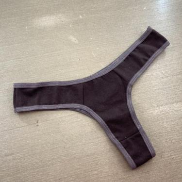 Imagem de Tanga Fio Cotton Lisa Cor:CastanhoTamanho:M - Ternura Íntima, Castanho