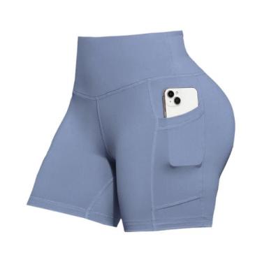 Imagem de Shorts Femininos De Ciclismo E Corrida Com Efeito Levanta Bumbum, Cor 