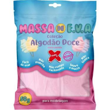 Imagem de Massa de EVA Rosa Pastel 50G. Algodao Doce - Make+