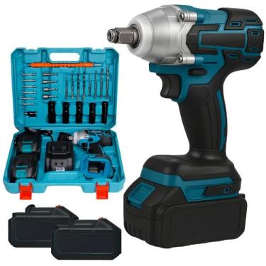 Imagem de Chave De Impacto Com Maleta De Ferramentas Multiuso Bivolt 21V Com Mal