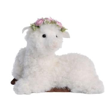 Imagem de Pelucia De Páscoa Ovelha Deitada C/ Flores 21x18cm 1099193