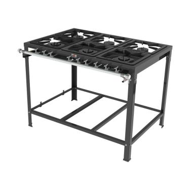Imagem de Fogao 6 Queimadores 3 Simples 3 Duplos Pmsd-63 S/forno - Progas