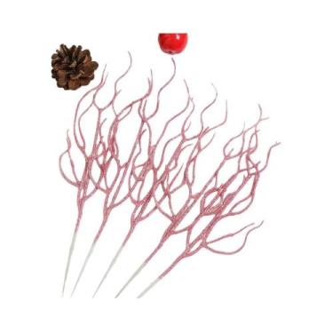 Imagem de Buquê De Ramos Coloridos Artificiais Para Decoração De Árvore De Natal