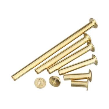 Imagem de Parafusos Chicago Revestidos De Cobre Para Álbum De Scrapbook, Encader