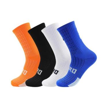 Imagem de Meias Esportivas Coloridas Anti-Odor Para Ciclismo E Corrida, Pacote C