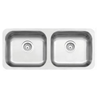 Imagem de Cuba Tramontina Isis Plus Prime em Aço Inox Acetinado 84 x 34 cm com V
